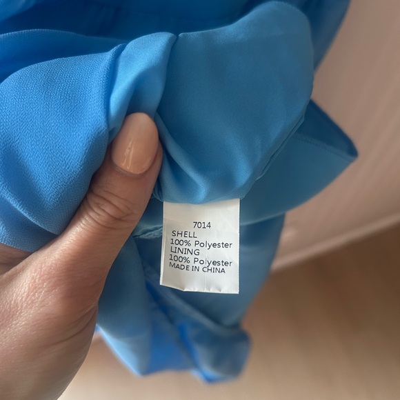 Prettygarden Women’s Size Medium Blue Sleeveless Spaghetti Strap Maxi Dress - Picture 7 of 10